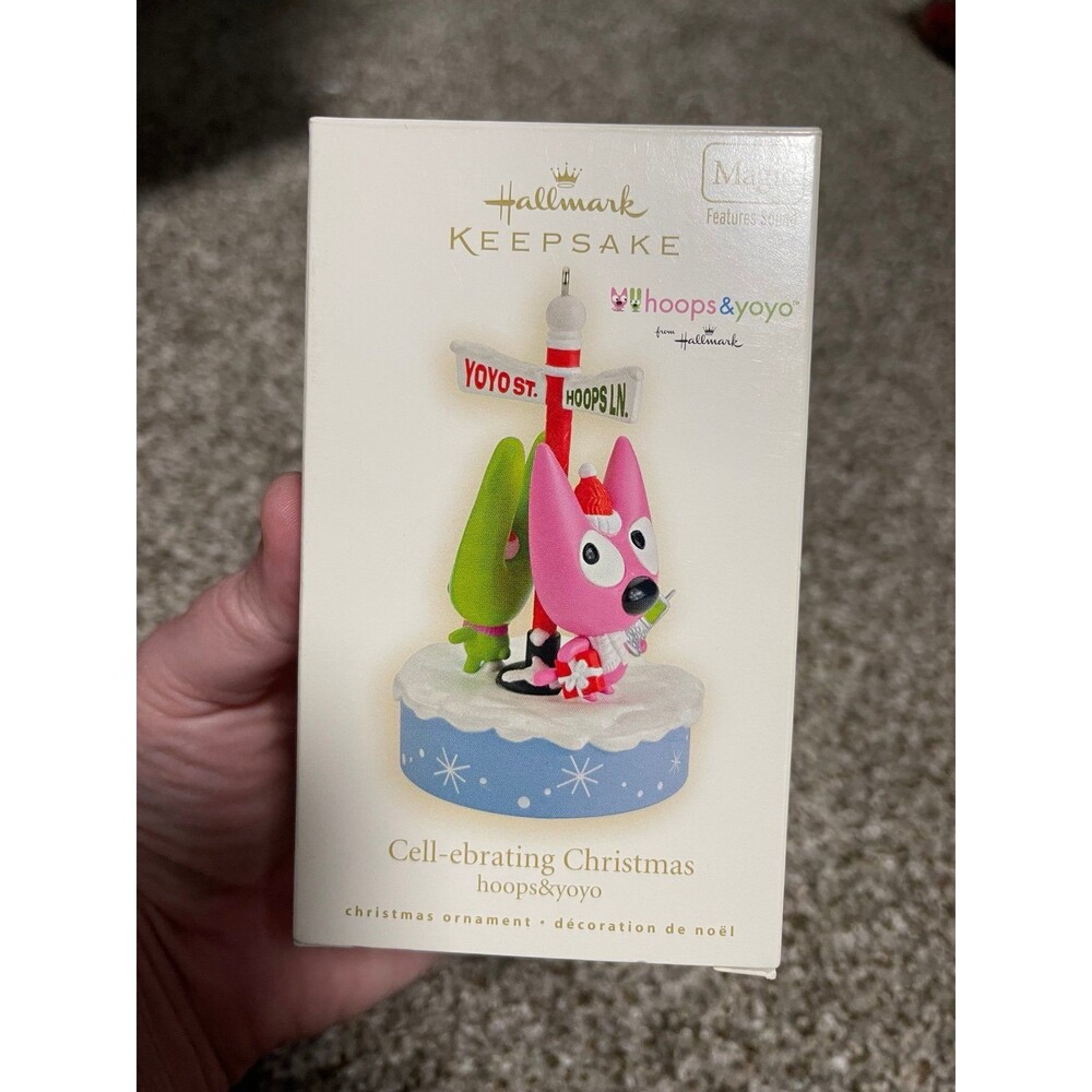 Hallmark Keepsake Ornament 2008 Hoops & YoYo Cell-ebrating Christmas Magic Sound